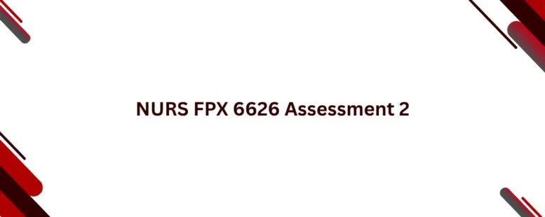 NURS FPX 6626 Assessment 2